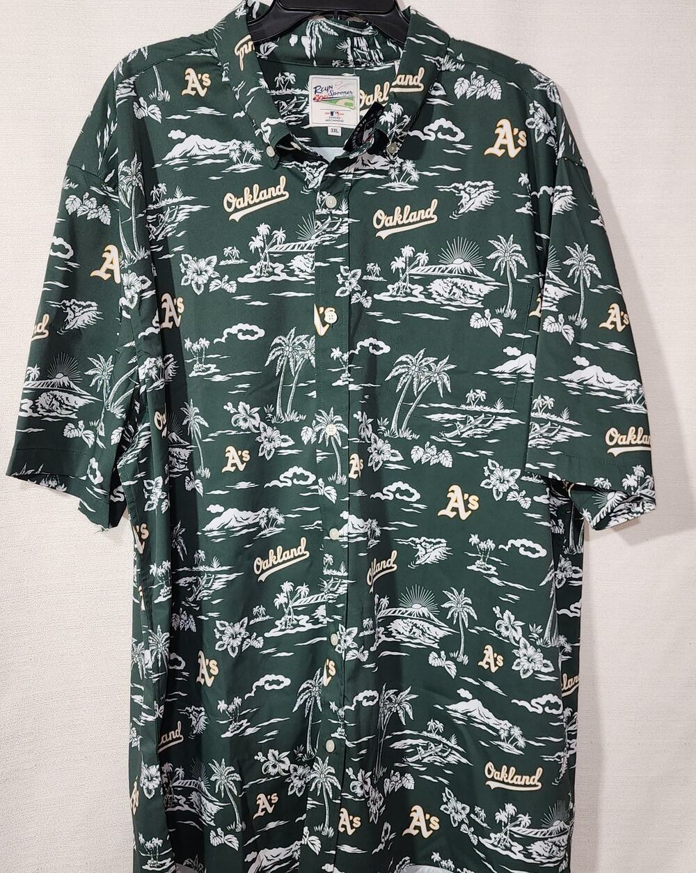 Oakland A's Hawaiian shirt size 3XL